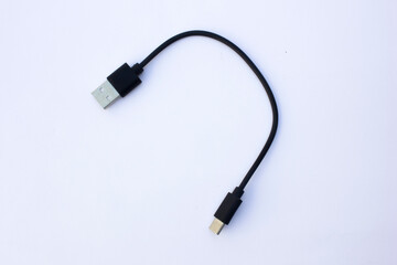 USB Type C Macro: A close-up shot of a USB Type C connector, suitable for use in product reviews, technical documentation, and instructional materials highlighting the details of USB Type C technology