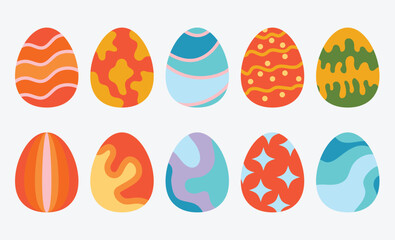 Cute Colorful Easter Egg Collection
