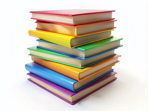 recommend clip art: Colorful Clip Art Stack of Books for Education, Reading, Libraries, and Learning Illustrations