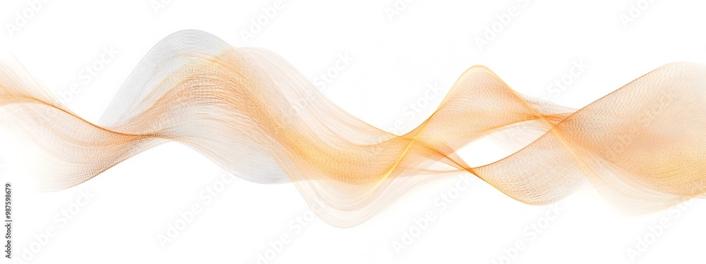 Poster mesmerizing light wave with nonlinear effects fluid visualization of dynamic light patterns