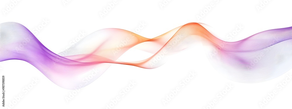 Poster mesmerizing light wave with phase conjugation fluid gradient abstract 3d render