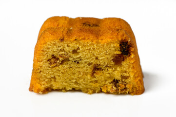 italian panettone cupcake isolated 1