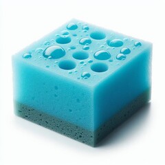 Sponge for cleaning isolated on white backgrounds