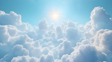 Beautiful White Clouds Background