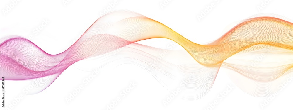 Poster monochromatic light wave captivating colorful gradient fluid motion