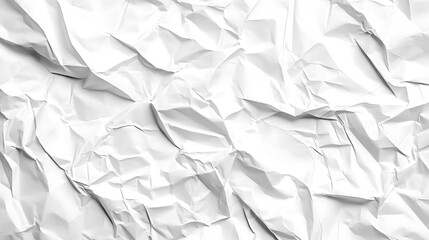 Obraz premium White crumpled paper background texture