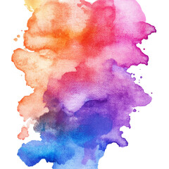 Intensywna plama farby akwarelowej z płynnie przechodzącymi tonami. Doskonała do stworzenia efektu głębi i tekstury w kompozycji.