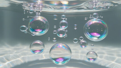 Naklejka premium soap bubbles