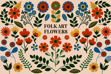 Folk Art Flowers