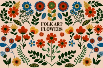 Folk Art Flowers