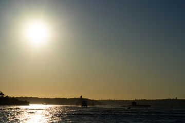 シドニー湾の夕日