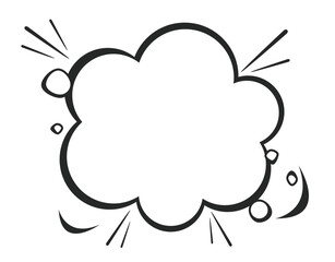 Comic art pop popart speech bubble boom concept. Vector graphic design illustration