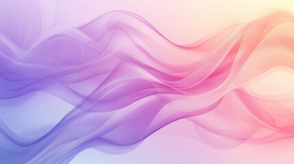 Flowing silky fabric texture in soft gradients of purple, pink, and cream, ideal for elegant backgrounds