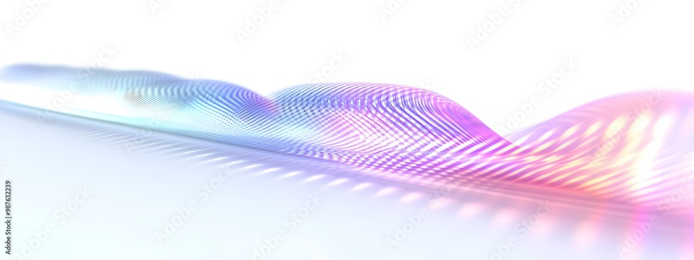 Poster prismatic light wave passing through diffraction grating
