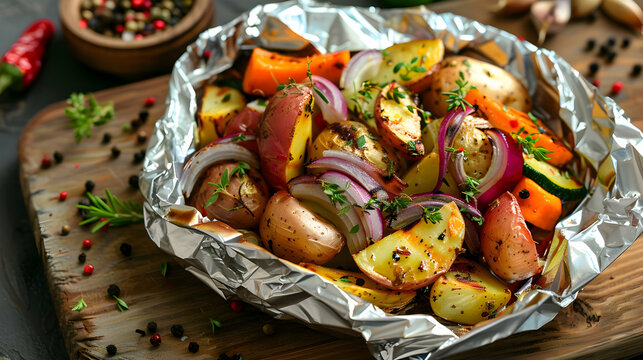 Roasted Vegetables in Foil Packet Easy & Delicious Recipe