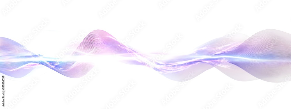 Poster pulsed light wave a vibrant digital of ethereal light patterns