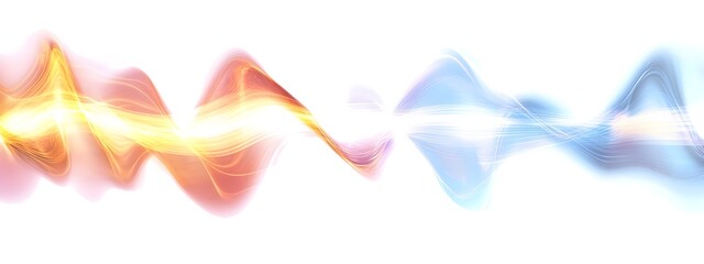 Fototapeta premium Pulsed Light Wave Vibrant Abstract of Undulating Energy Patterns