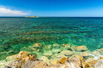Beautiful mediterranean landscape at Punta Licosa, near Castellabate in the Cilento region....