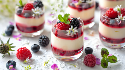 Delicious Berry Dessert with Creamy Layers