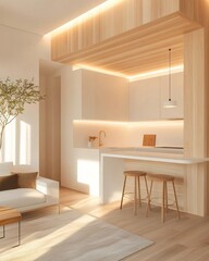 Innovative Micro Apartment Design with Murphy Bed and Smart SpaceSaving Solutions