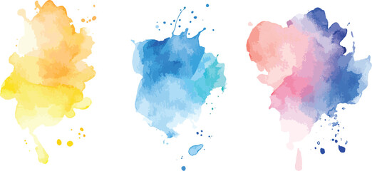 watercolor vector splashes, Soft watercolor background for your design, 