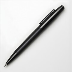 Sleek and Sophisticated Ballpoint Pen with Retractable Nib and Brushed Metal Casing for Professional Office Needs and Everyday Writing Tasks
