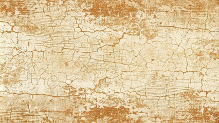 Obraz premium textured surface featuring distressed, cracked pattern in warm beige and brown tones, evoking sense of age and rustic charm. This background is perfect for various design projects