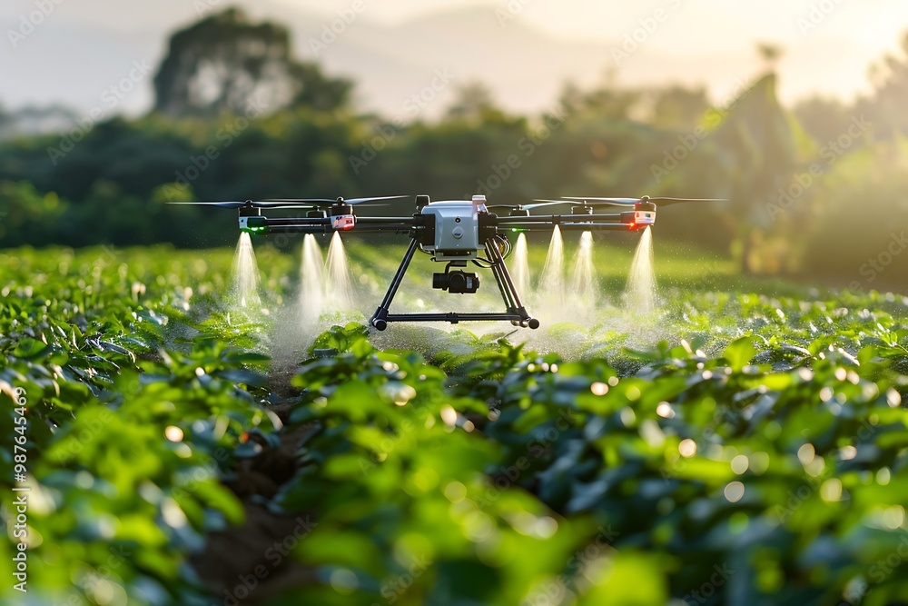 Poster automated crop monitoring and irrigation in a smart farm, using ai to maximize yield and efficiency