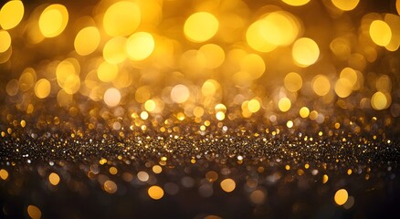 A textured abstract golden background with sparkling lights, perfect for creating an elegant and luxurious atmosphere