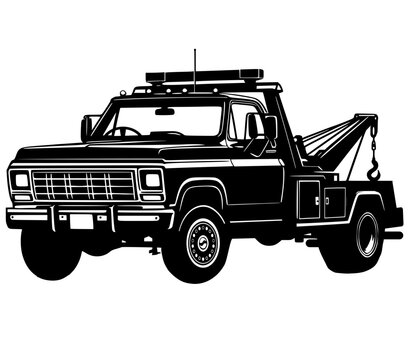 Tow truck vector illustration