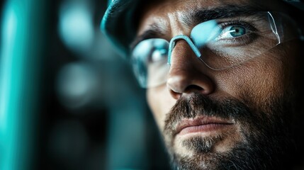An abstract image capturing the close-up of a professional engaged in detailed and focused maintenance tasks, highlighting the skill, precision, and concentration required in the job.