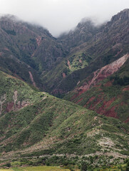 Maragua Crater, in the moutainous region of Cordillera de los Frailes. Near Sucre, Bolivia. A famous hike on a pre-hispanic trail down to the crater.