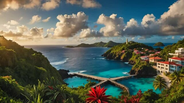 Stunning landscape of Grenada