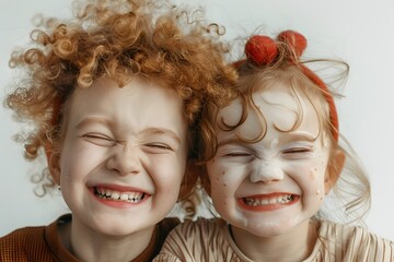 Obraz premium Laughing girl, emotions.