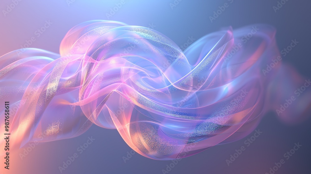 Poster a vibrant abstract swirl of light and color, creating a dynamic and energetic composition.