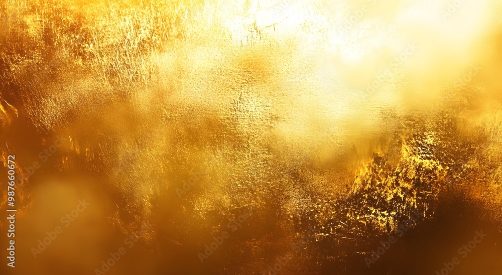Fototapete abstract yellow background with golden shiny wall texture. yellow wall background, golden background