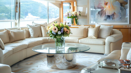 Modern Yacht Interior Design Luxurious Living Space