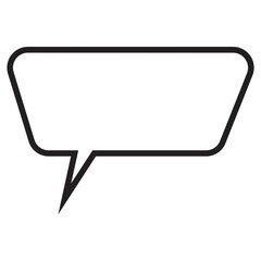 Naklejka premium Text Speech Bubble Vector Icon | Speech Bubbles PNG, SVG | Transparent Background Cartoon Bubbles