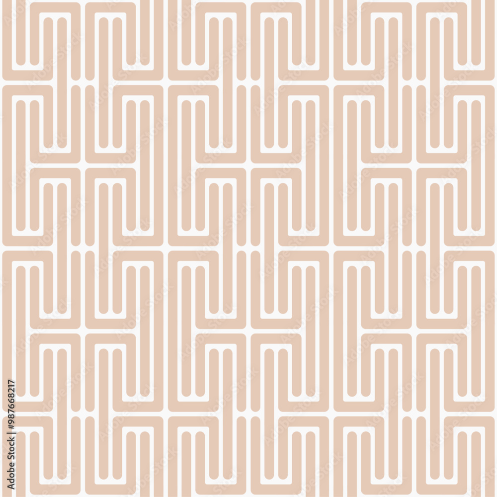 Poster A simple and repeating labyrinth pattern.