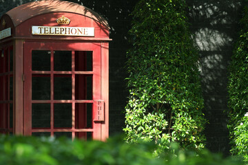red phone booth