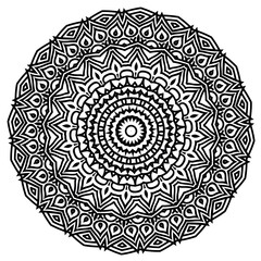 Beautiful and Simple Mandala Coloring Pages for adults