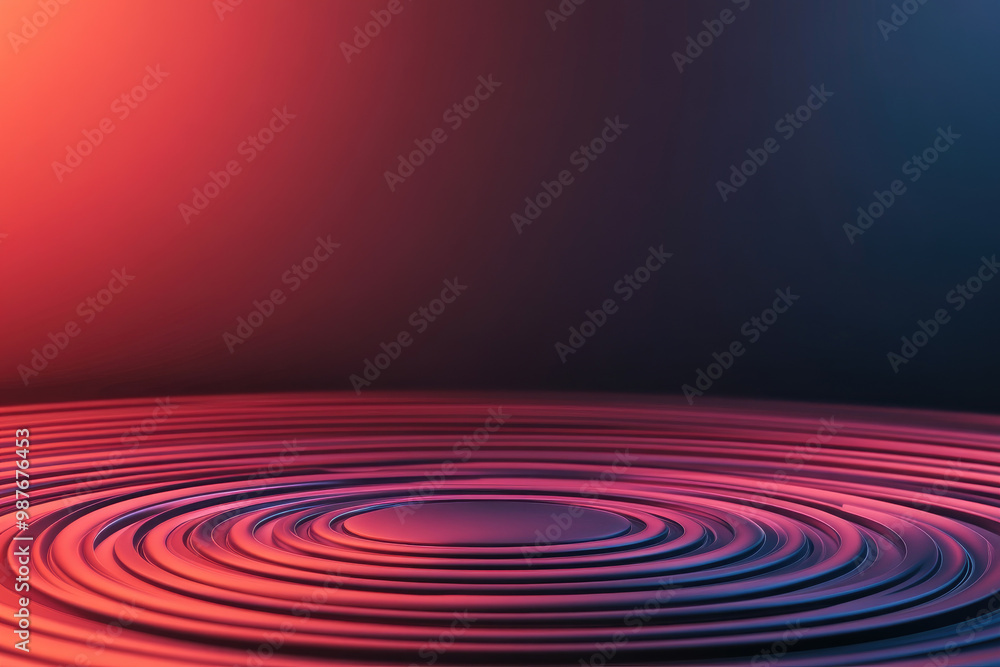 Poster explore a visually striking illustration background showcasing abstract themes of technology and com