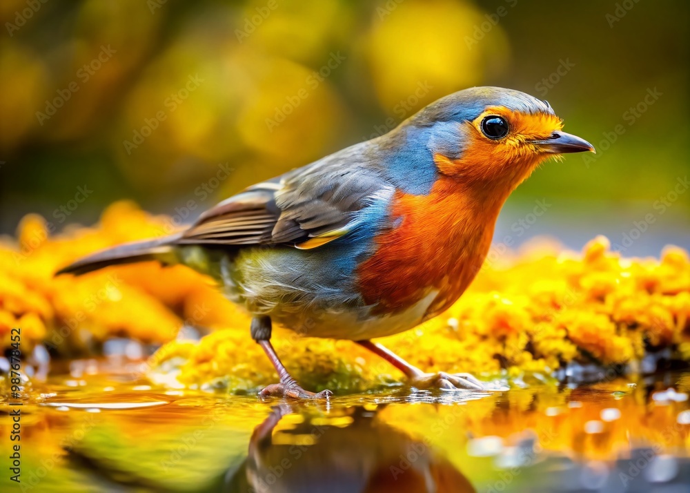 Wall mural Exploring the Color of Bird Urine: Unique Insights into Avian Biology and Health Indicators