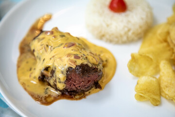 Classic fillet of beef with bernaise sauce