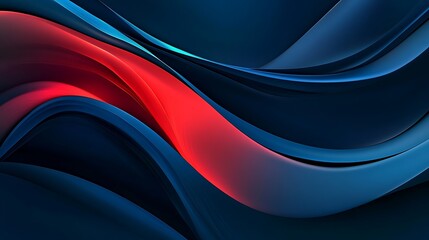 Abstract blue and red wavy 3D background texture