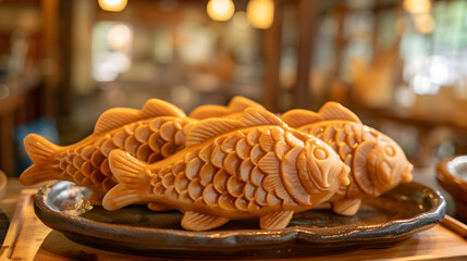 Delicious Taiyaki Japanese Fish-Shaped Pastry