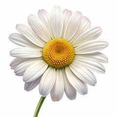a daisy flower on white background