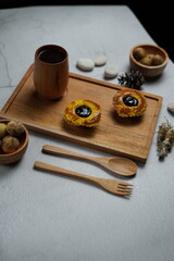 I love food styling and I created a traditional Indonesian blueberry pie.