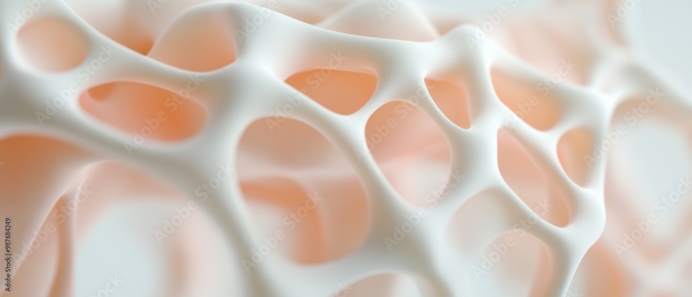 Poster a close up of a white object with a lot of holes in it