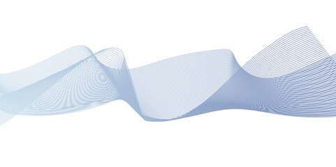 Vector flow blend carve wave futuristic technology stripe line isolated on white and blue carve line background. seamless wave pattern glowing science flowing line graphic template background.